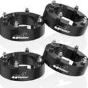 GAsupply 4156 ATV Wheel Spacers 12x1.5 Studs, 2 inch 50mm 4 Lug Black Wheel Spacer Adapters 131mm Hub Bore, 4 Pcs