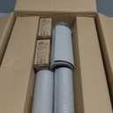 Dimmable Floor Lamp - 3 Lights Arc Floor Lamps for Living Room, 1000LM Modern Tall Standing Lamp With Gray Shades & Heavy Base, Mid Century Tree Floor Lamp for Bedroom Office, 3 LED Bulbs Included (Matte Black-Gray Linen Shades)