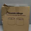 Drum Lampshades Set of 2, 11.6" Top x 12.6" Bottom x 9.8" High Lamp Shades for Table Lamps, Bedside Lamps, Floor Lamps, Gray Fabric Lampshade, Easy Assembly Lamp shade Replacement, Spider Fitter