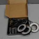 Aokrean Plant Grow Light, 48 LEDs Full Spectrum Grow Lights for Indoor Plants, Height Adjustable Small Halo Grow Light with Base, 3 Optional Spectrums, Auto Timer 3/9/12Hrs, 10 Brightness, 3 Pack (3.4in-Black)