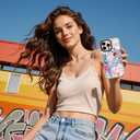 ChiCsFleur for iPhone 16 Case, TPU Phone case with Camera Protection for Women Girls Teens - Coquette Collage Bow Ginger Dog Wine Disco Ball Pink Blue Beach Y2K Sorority Aesthetic Unique (WhisperOcean)