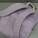 BAGSMART College Laptop Backpack, Travel Backpack for Women, Quilted Casual Daypack, Water-Resistant Bookbag for 15.6 Inch Laptop, Lavender