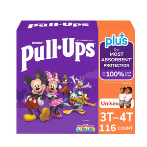 Huggies Pull-Ups Plus Training Pants, Unisex, 3T-4T (116 Count)