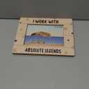 DUXMNAMG Coworkers 8x10 Picture Frame, Office Picture Frame, Funny Coworker Gift for Women Men, Corporate Gifts for Coworker, I Work with Absolute Legends Photo Frames 5x7 for Office Desk Decor