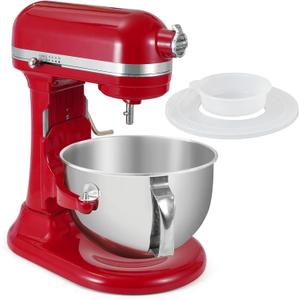 6 Quart Stainless Steel Mixer Bowl Compatible with KitchenAid Bowl-Lift Mixer, Fits KV25, KP26, KL26, KSM55/60/70, KT2651, KD2661, Food Grade Material, Bigger Handle, Dishwasher Safe