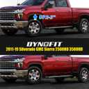 dynofit 1-3" Torsion Keys with Shock Extenders for 2011-2019 Silverado Sierra 2500HD 3500HD, Adjustable 1 to 3 Inch Heavy Duty Solid Leveling Lift Kits