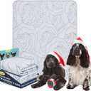 Qeils Pee Pads Reusable Washable Puppy Pads- 2 Pack 36"x41" Heavy Absorbent Protective Pads Leakproof Dog Training Pads, Non-Slip Potty Incontinence Pads for Bed, Floor, Couch, Carpet, Kennel, Crate