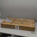 Vaunn Medical Pneumatic Adjustable Overbed Bedside Table With Wheels (Hospital and Home Use) (Walnut Brown)