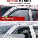 KPY Rain Guards Fit for 2014-2020 Nissan Rogue, Out-Channel Window Visors Vent Wind Deflectors 4PC, Car Accessories for 14-20 Rogue (Excludes Sport Model)