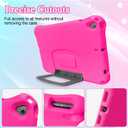 Case Compatible with iPad 10.2 Inch 2021/2020/2019, for iPad 9th/8th/7th Generation Case,Light Weight Shock Proof Convertible Handle Stand Full Body Kids Case (Pink)