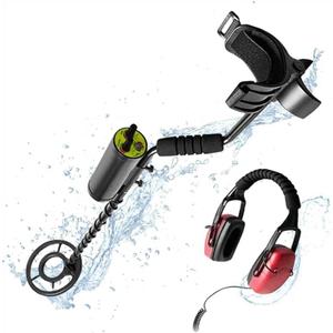 Underwater Metal Detector for Professional Adults, Precise Sensitivity 8.6"Coil, Small Object Filter,LED & Alarm with Headphone,IP68 Full Waterproof Submersible up to 130 ft for Scuba Diving