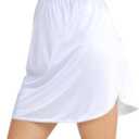 Vanity Fair Women's Anti-Static Nylon Half Slip for Under Dresses (Medium, 20 Inch - Single Slit - White)