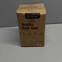 Furicher Large Waffle Bath Mat Set of 2, Non Slip Bath Mats for Bathroom, Ultra Absorbent Bathroom Mat for Bathroom Decor, Washable Kitchen Rugs for Boho Decor, Grey, 20"47" and 16"24"