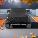 Car Cover Compatible with Jeep Wrangler YJ TJ 1987-2006 2 Door, 6 Layer 210T Heavy Duty Waterproof Cover with Inner Cotton Paint Protection & Safety Lock for Rain Dust Snow UV Protection