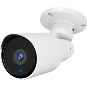 5MP PoE IP Bullet Camera Outdoor, H.265 PoE IP Security Camera with 2.8mm Lens, 80ft Night Vision, 105 Wide Angle, Compatible with Third-Party NVRs and Software