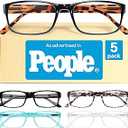 Gaoye 1.0 Professional Reading Glasses for All Day - Computer Readers with Blue Light Protection - 5 Pack