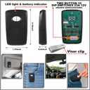 Kingdder 2 Pcs Two Button Gate Remote Control Compatible with Linear Multicode 10 Dip Switch Garage Door Remote Opener 3089 3060 3070 3083 300mhz, Control 2 Different Doors Simultaneously (Black)