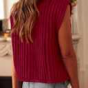 PRETTYGARDEN Women's Summer Sweaters Vest 2025 Sleeveless Button Down Cropped Pockets Chunky Knit Cardigan Trendy Tank Tops (L)