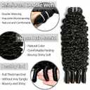 Burmese Curly Bundles Human Hair 4PCS 10 10 10 10 Inch Raw Curly Human Hair Bundles with Spiral Ends 3C4A Quick Weave Hair Extensions for Women Natural Color (4 Bundles)