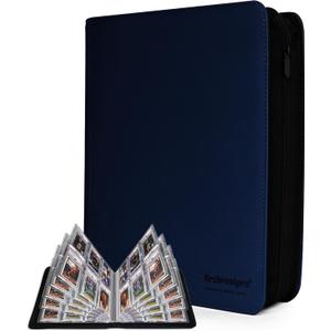 Graded Card Binder,BGS Slab Binders for Graded Cards Sports Cards, Baseball Trading Card Case Holder Fits PSA, CSG, BGS and Top Loaders storage6 slot,Blue)