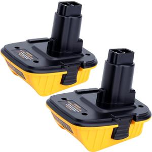 2 Pack DCA1820 Adapter Compatible with 18v to 20v Adapter, Compatible with 20V Max Battery DCB203 to 18V XRP NiCad NiMh Battery DC9096