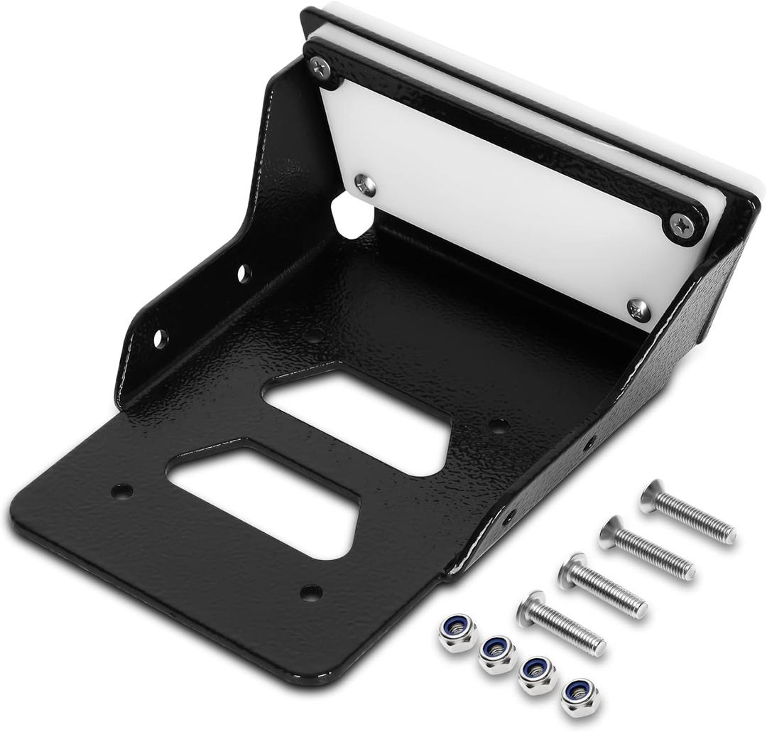 Transom Trolling Motor Mount, 5mm Cast Aluminum Black Body , Trolling Motor Mount for Kayak with Up to 3HP Thrust, 3.75" x 4.75" Bolt Threads