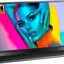 4K Portable Monitor, 38402160 15.6'' FHD 4K Laptop Monitor IPS Display with USB Type C & Mini HDMI Port Built-in Speakers & Cover Travel Monitors Compatible with PC, MacBook