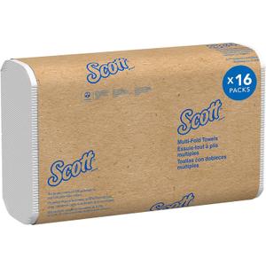 Scott Professional Universal Multifold Narrow Width Paper Towels, Bulk (37490), Absorbency Pockets, White 8.0"x9.4" Towel, Compressed, Compact (250 Sheets/Pack, 16 Packs/Case, 4,000 Sheet Total)