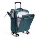 ECOHUB Carry On Luggage Airline Approved, 21 Inch Height Softside Carry On Suitcase with Spring Shock-Absorbing Spinner Wheels, Lightweight Travel Luggage with TSA Lock, Fits 22x14x9 Carry-On Bag