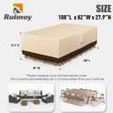 Patio Furniture Covers, Outdoor Furniture Cover Waterproof, General Purpose, Outside Table and Chair Covers, Heavy Duty 600D (108 Inch L x 82 Inch W x 27.9 Inch H)-Brown