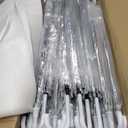 Reginary 30 Pieces Wedding Umbrellas Bulk Auto Open Stick Umbrellas with White European J Hook Handle Windproof Large Canopy Umbrella for Outdoor Wedding Bride Groom Photography Golf