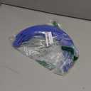 K TOMOTO Curved Track Pieces 180 Degree Banked Turn Compatible with Hot Wheels, Racetrack Connectors, 2 Packs (Blue)