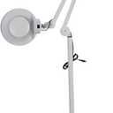 ANCHOR LANE Magnifying Glass with Light and Stand, 10x Lighted Magnifying Glass Floor Stand with Flexible Gooseneck & Spinner Wheels, Large LED Magnifying Lamp for Salon, Skincare & Beauty