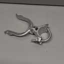 Chain Link Fence Gate Fork Latch - Commercial Heavy Duty - Malleable - Galvanized Gate Latch with Hole for Padlock (1-7/8" x 2-7/8")