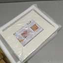 Picture Frames 8x10 2 Pack Made of Solid Wood White for Wall Mounting and Tabletop Display