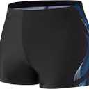 Angel season Swim Jammers for Men Square Leg Quick Dry Swimsuit Athletic Training Durable