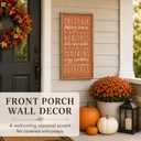 23.6"×11.8" Fall Wall Art Framed, Large Autumn Sign Home Decor