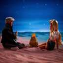 Barbie The Movie Ken Collectible Dolls, 4 Hours Later Campfire Scene from Movie, Wearing Beach Fashions