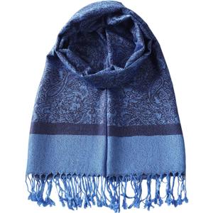 TUSHUSTY Pashmina Feel Shawls Wraps Rave Scarf for Women Soft Silky Reversible Men Scarves Hijab