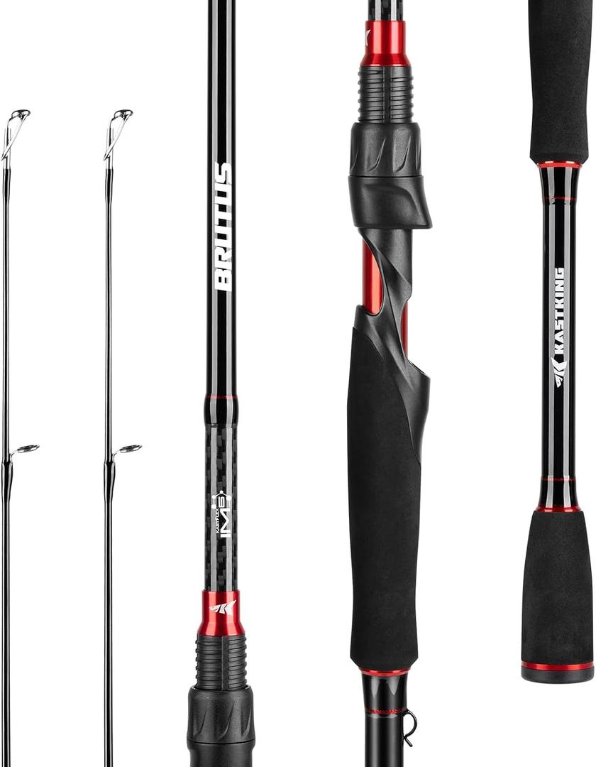 KastKing Brutus Twin‑Tip Spinning Rods & Casting Fishing Rods, 7'-MH-2Pcs+Extra Tip