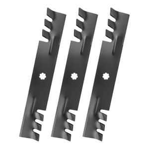 Belleone D140 Blades Compatible with John Dee re 48 inch Mower, GY20852 Mower Blades Replaces for GX21784 AM137757 AM141035, E160 E170 D155 E140 LA145 LA130 Z255 Z355E S170, 3 Pack