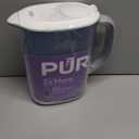 PUR 7-Cup Water Filter Pitcher, Cleaner, Great-Tasting Water, Dishwasher Safe, Powerful, Faster Filtration, LockFit Cap Design - White
