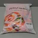 PRETTYGARDEN Women Strapless Maxi Dress 2026 Summer Floral Tube Top Ruched Beach Spring Wedding Guest Long Dresses, Floral Orange, Size S