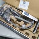 Moen Meena Matte Black One-Handle Single Hole Modern Bathroom Sink Faucet with Optional Deckplate and Drain Assembly, 84794BL