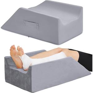 Leg Elevation Pillow,Leg Wedge Pillows for After Surgery,Injury and Rest,Memory Foam Elevating Pillow for Legs Sweeling and Sleeping Blood Circulation,Legs Pain Relief Recovery