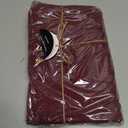 Burgundy Valance Curtains 2 Pack, 54x18 Inches, 100% Cotton, Rod Pocket Window Valances, Semi Sheer Short Curtain for Kitchen, Farmhouse, Caf, Bedroom, Bathroom, Living Room Dcor