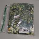 Green Floral Curtains 80 Inches Long 2 Panels Vintage Cottagecore Botanical Curtains for Living Room, Grommet Privacy Semi-Sheer Linen Drapes Green Leaf Pattern French Country Curtain, 50 x 80 Inch