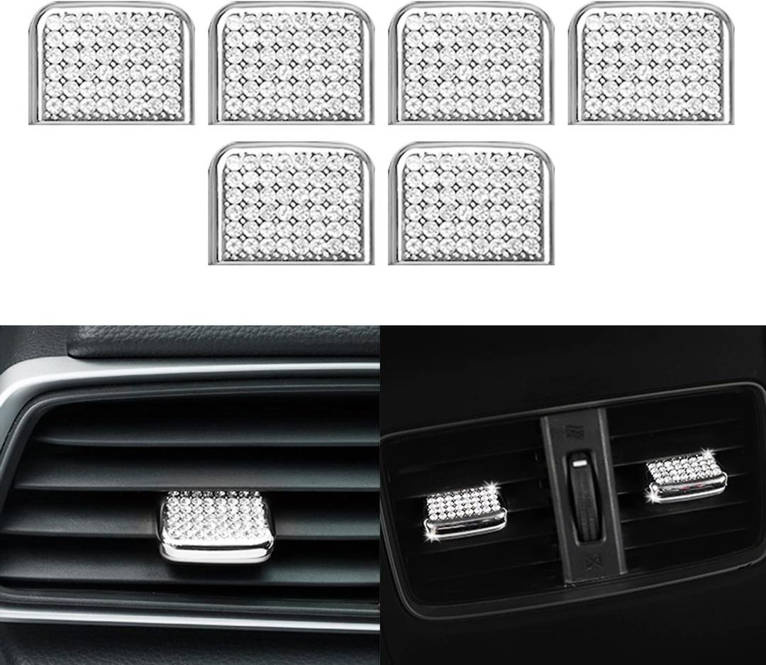 for Accord Bling Car Accessories Front Air Vents Outlet Adjust Paddles Clip Decals Stickers Caps Compatible with Honda Accord Accessories 10th 1.5T EX EX-L LX 2022 2021 2020 2019 2018