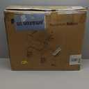 Rollator Walker with Seat and Brakes, 300 lbs Adults Bariatric Walker for Seniors with Extra Wide Backrest, Lightweight Folding Adjustable Height, All Terrain Rolling Walker 8 Inch 4 Wheels