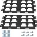 Mounting Plate Compatible with Milwaukee Packout, 100 Lbs, Metal with Powder Coat, for Tool Storage and Organization System (Full Plate-Black-2)